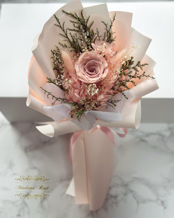 Le Bouquet éternel Rose Poudrée