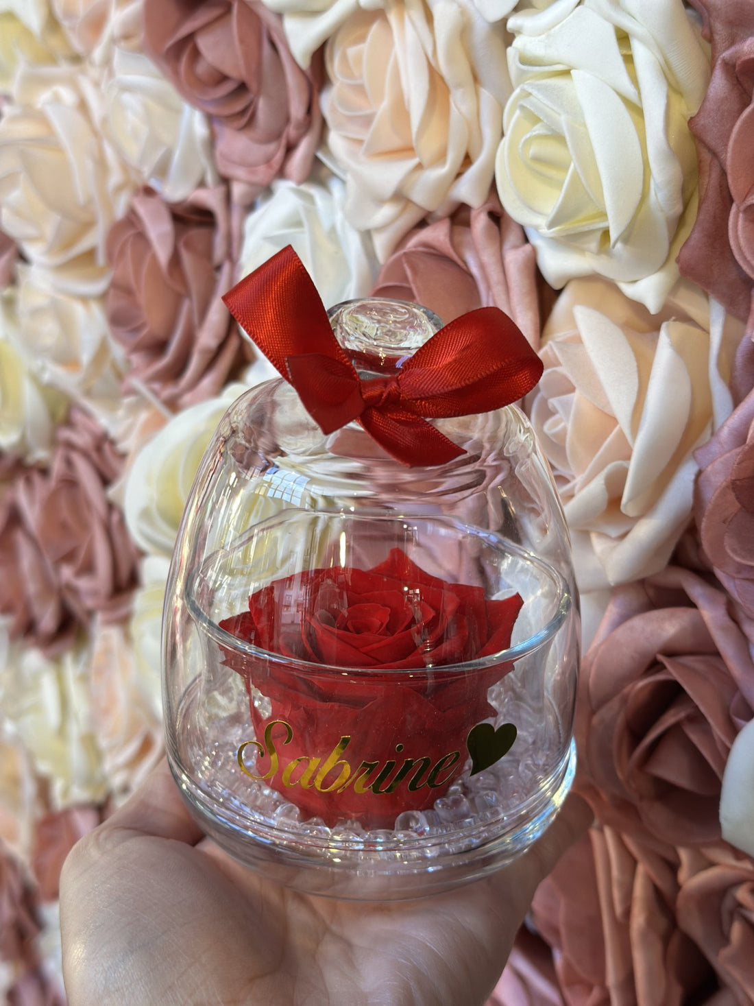 CLOCHE ROSE ÉTERNELLE